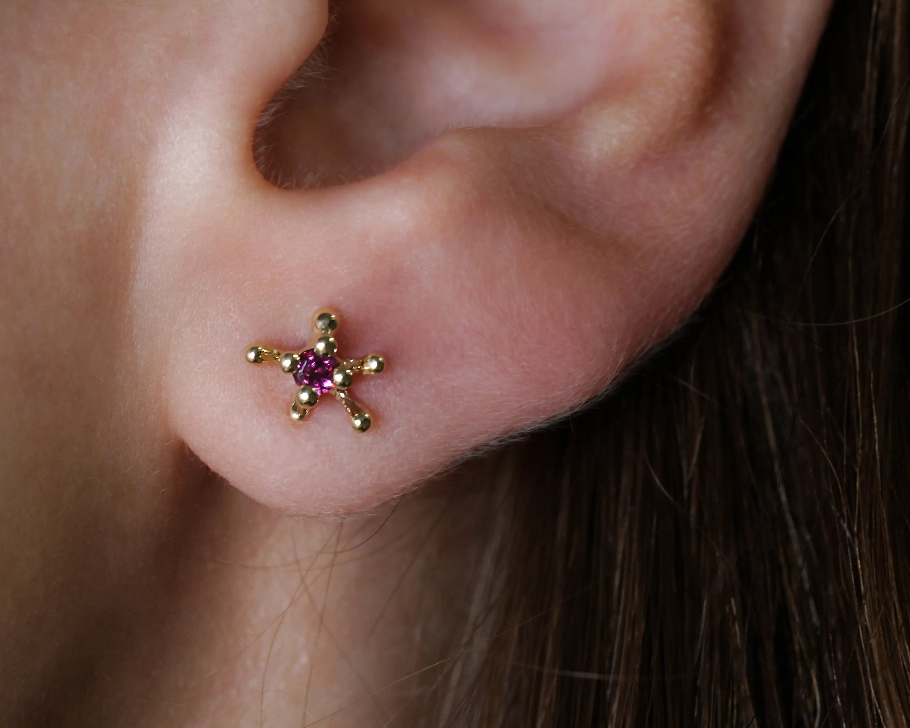 עגילי גלורי קורל Yael Pilo | Handcrafted Creations