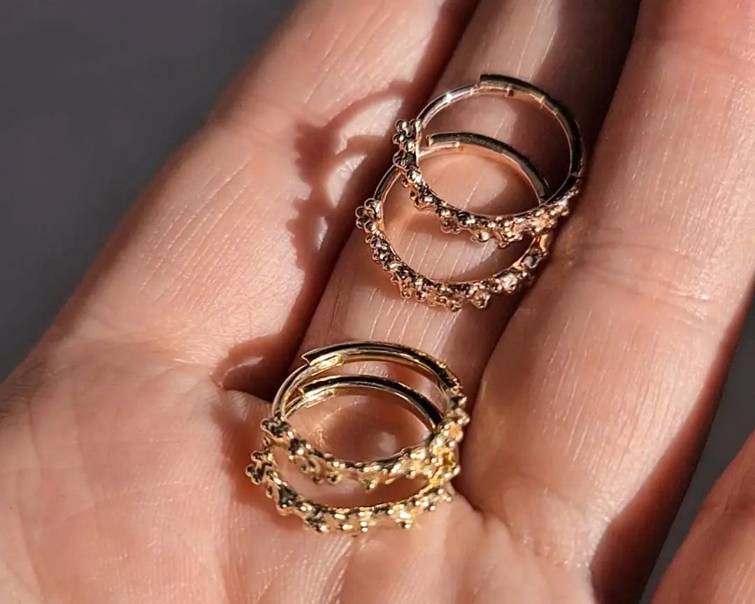 עגילי חישוק מארה Yael Pilo | Handcrafted Creations