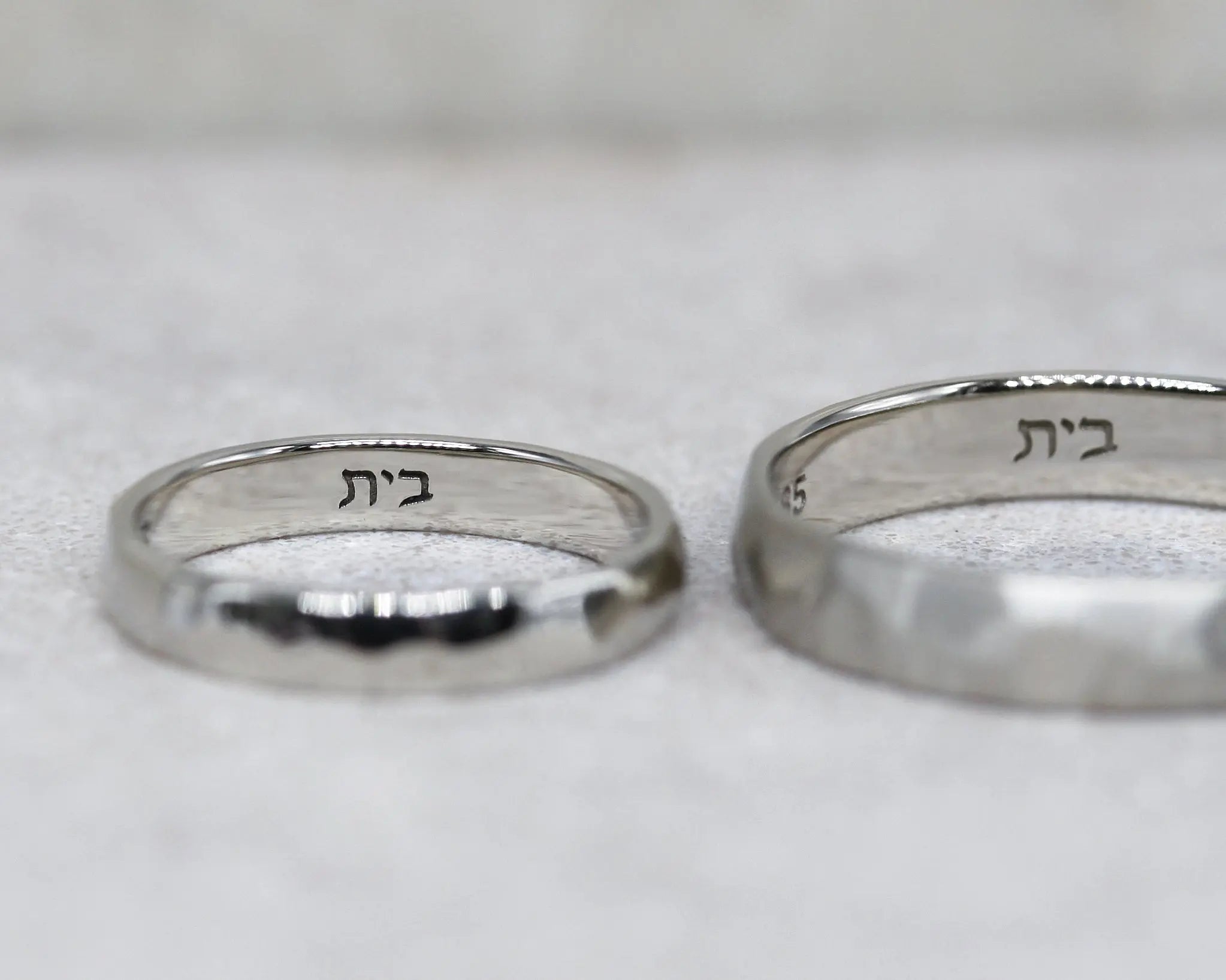 טבעת נישואין צור 3 מ"מ Yael Pilo | Handcrafted Creations